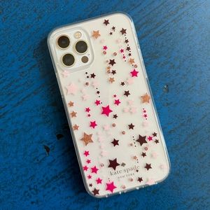 Kate Spade Twinkle Star Glitter iPhone 12/12 pro case